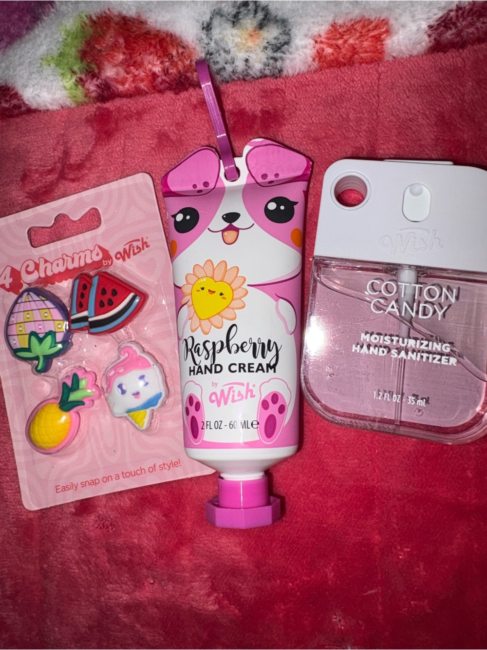 Wish Raspberry Hand Cream - Pink and White Cute Tube